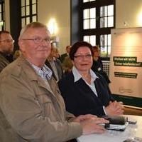 Bild vergrößern:Stadtrat Gunter Schindehütte und Landtagsabgeordnete Angela Gorr MdL beim Aktionstag 