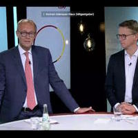 Bild vergrößern:CDU-Bundesvorsitzender Friedrich Merz MdB und Generalsekretär Carsten Linnemann MdB beim CDU live am 18.09.2023.