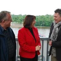 Bild vergrößern:Der KPV-Landesvorsitzende Dieter Klein mit seinen beiden Stellvertretern Heike Brehmer MdB und Erich Eckart am Rande der Sitzung des Landesvorstand der Kommunalpolitischen Vereinigung der CDU Sachsen-Anhalt (v.r.n.l.)