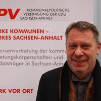 Bild vergrößern:Der alte und neue Vorsitzende der Kommunalpolitischen Vereinigung der CDU Sachsen-Anhalt Dieter Klein