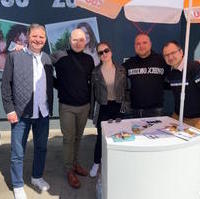 Bild vergrößern:Infostand zum Wahlkampf am 27. April 2024.