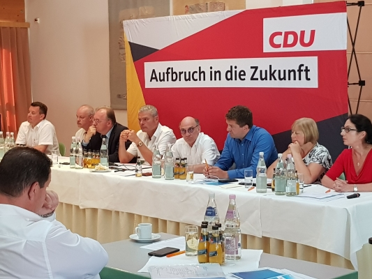 Sitzung des CDU-Landesvorstandes am 24. Juni dieses Jahres im Roncalli-Haus Magdeburg. 