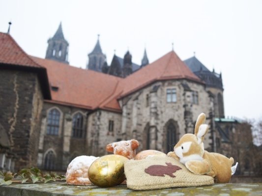 Ostergruß mit Magdeburger Dom