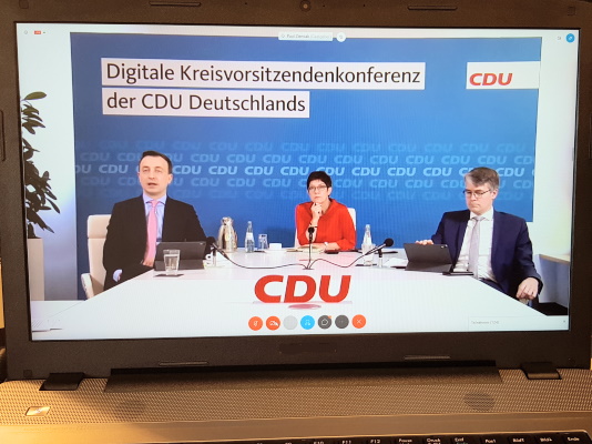 Am 15. Mai fand die erste Digitale Kreisvorsitzendenkonferenz der CDU Deutschlands statt. 