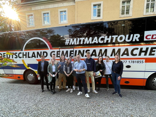 Am 10. September machte due CDU-Connect-Tour einen Stopp in der Landeshauptstadt