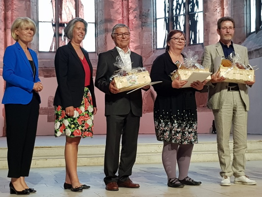 In der Johanneskirche wurden am 08. Juni kommunal engagierte Ehrenamtliche geehrt. Darunter auch Stadtrat Reinhard Stern (mitte).