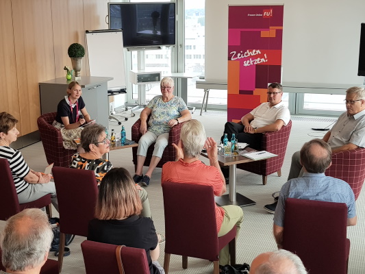 Bei einer gemeinsamen Diskussion von Frauen Union und Senioren Union am 27. Juni ging es um ein lebenswertes Magdeburg.