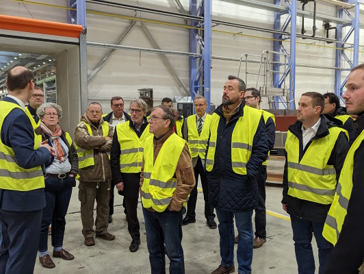 Am 25. April besuchten CDU-Mitglieder den Magdeburger Standort der Firma ENERCON.