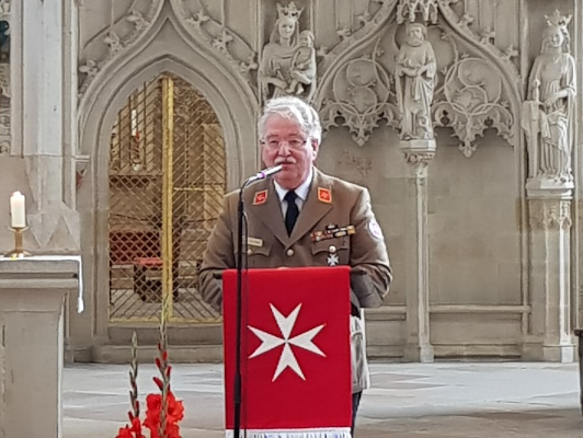 Stephen Gerhard Stehli bei seiner Verabschiedung aus dem Regionalvorstand der Johanniter Unfallhilfe am 01. September 2023. 