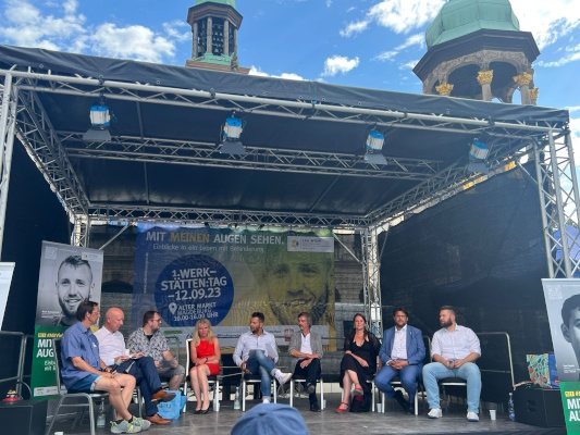 Diskussionsrunde beim Ersten Werkstättentag am 12. September.