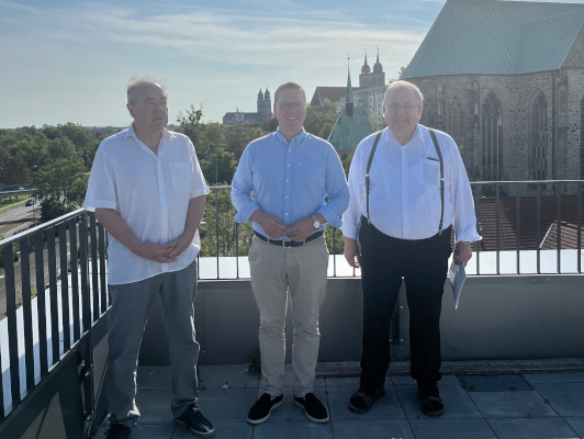 Zum Besuch des Klosterneubaus in der Neustädter Straße am 12. September. 