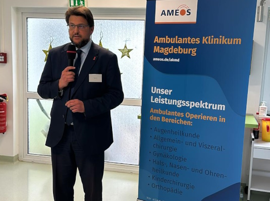 Eröffnung des Ambulanten Klinikums Magdeburg am 01.12.2023.