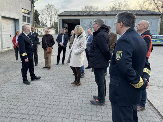 Besuch des Ortsverbandes Ostelbien bei der Wasserschutzpolizei am 20. März. 