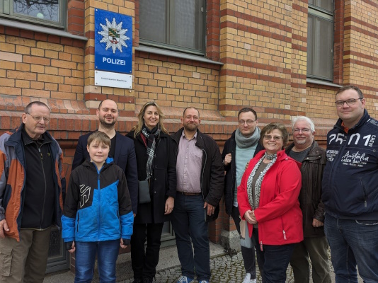 Mitglieder des CDA Magdeburg besuchten am 26. März die Polizeiinspektion Magdeburg.