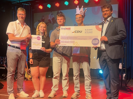 Verleihung eines der Jugendengagementpreise 2024 mit Unterstützung der Magdeburger CDU-Landtagsabgeordneten am 08. Juni 2024.