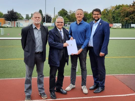 Fördermittelübergabe an den BSV 79 Magdeburg e.V. am 08. Oktober 2024. 