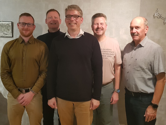 Der neue Vorstand des Ortsverbandes Süd, es fehlt Julia Steinecke